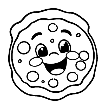 Pizza Colouring Page (Kids, Standard)