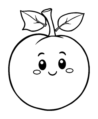 Plum Colouring Page (Kids, Standard)