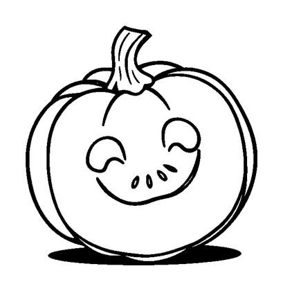 Pumpkin Slice Colouring Page (Kids, Bold & Easy)