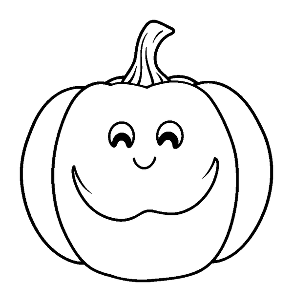 Pumpkin Slice colouring page — free printable for kids