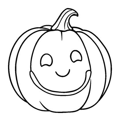 Pumpkin Slice Colouring Page (Toddler, Bold & Easy)