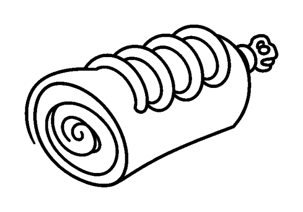 Spring Roll colouring page — free printable for kids