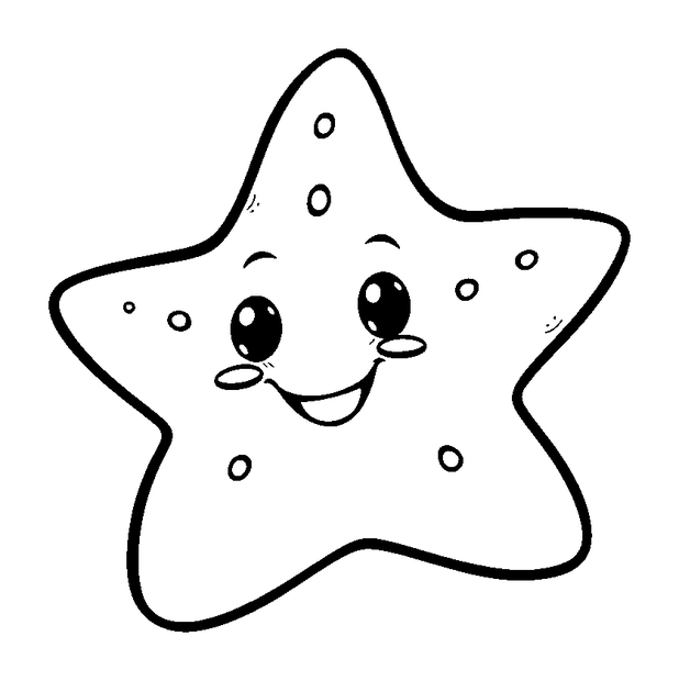 Star Fruit colouring page — free printable for kids