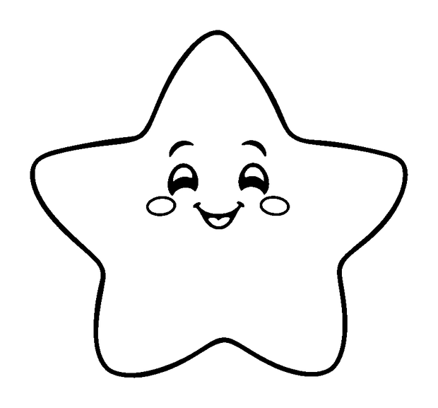 Star Fruit colouring page — free printable for toddlers