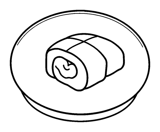 Sushi Platter colouring page — free printable for kids