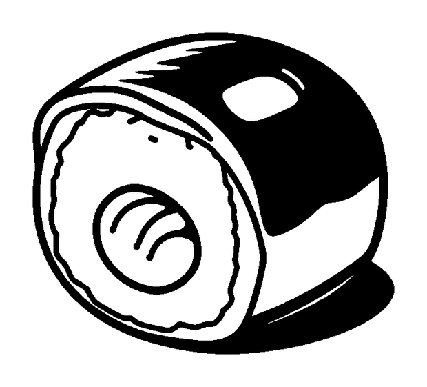Sushi colouring page — free printable for kids