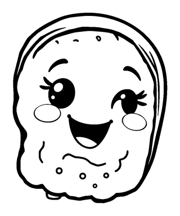 Sushi Colouring Page (Kids, Standard)