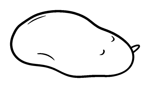 Sweet Potato colouring page — free printable for kids