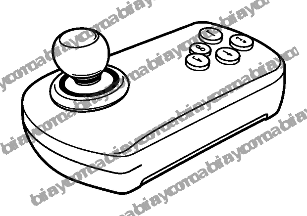 Analog Stick colouring page — free printable for teens