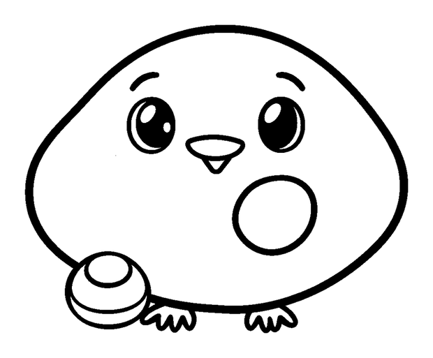 Arcade Button colouring page — free printable for kids