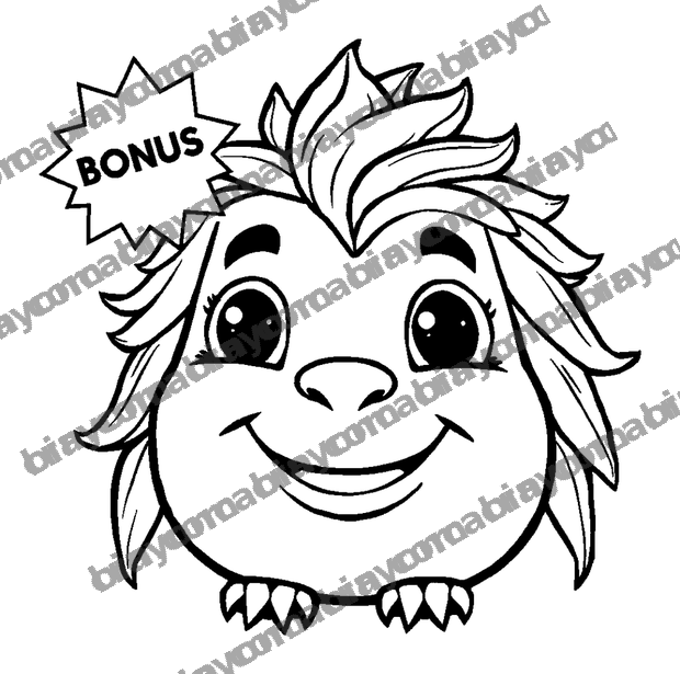 Bonus Star colouring page — free printable for teens