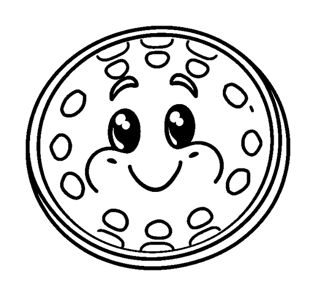 Coin Collectible colouring page — free printable for kids