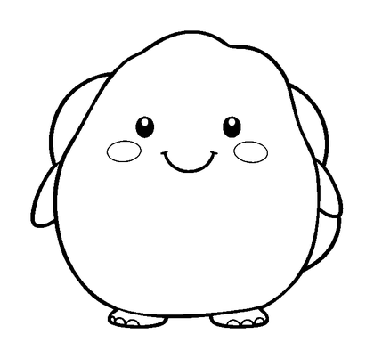 D Pad Colouring Page (Toddler, Bold & Easy)