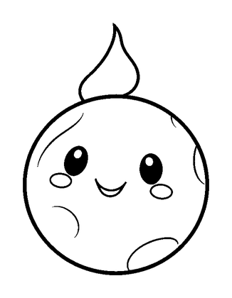 Glowing Orb Colouring Page (Kids, Standard)