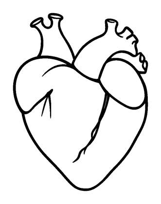 Health Heart Colouring Page (Kids, Standard)