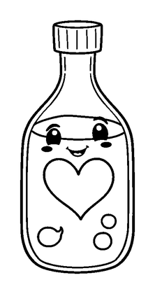 Health Potion Colouring Page (Kids, Standard)