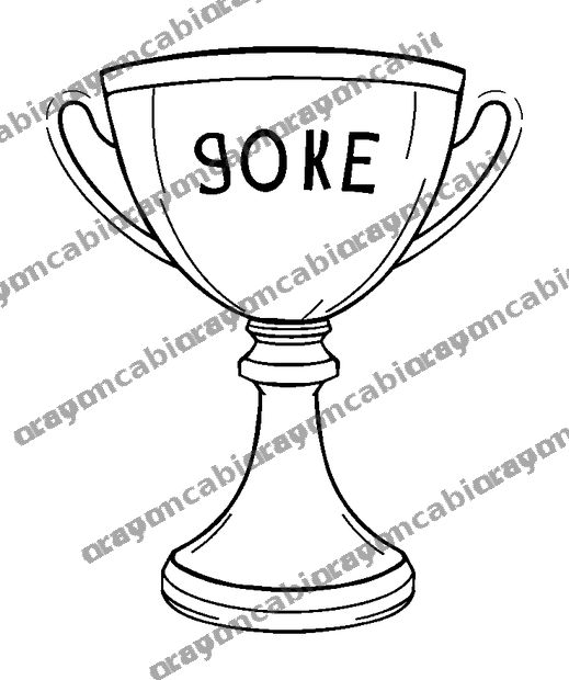 High Score Cup colouring page — free printable for teens