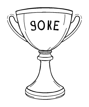 High Score Cup Colouring Page (Teens, Standard)