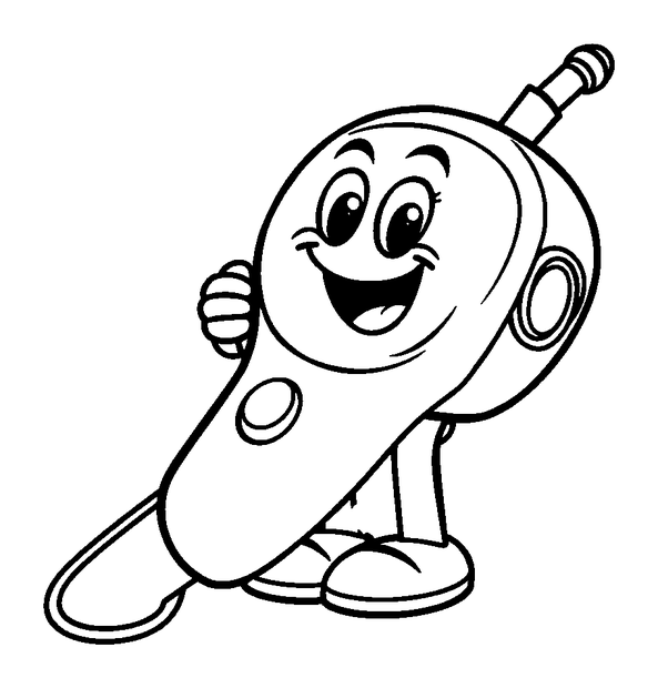 Joystick colouring page — free printable for toddlers