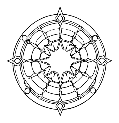 Magic Circle Spell Colouring Page (Teens, Standard)