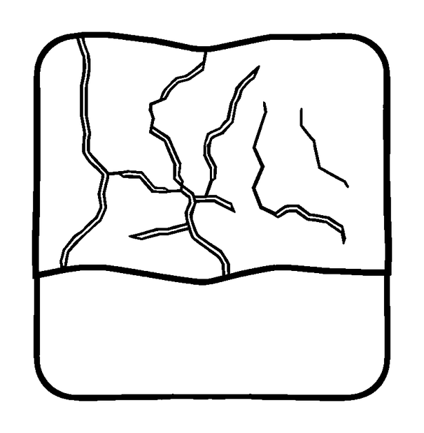 Mini Map colouring page — free printable for kids