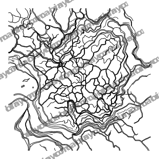 Mini Map colouring page — free printable for teens