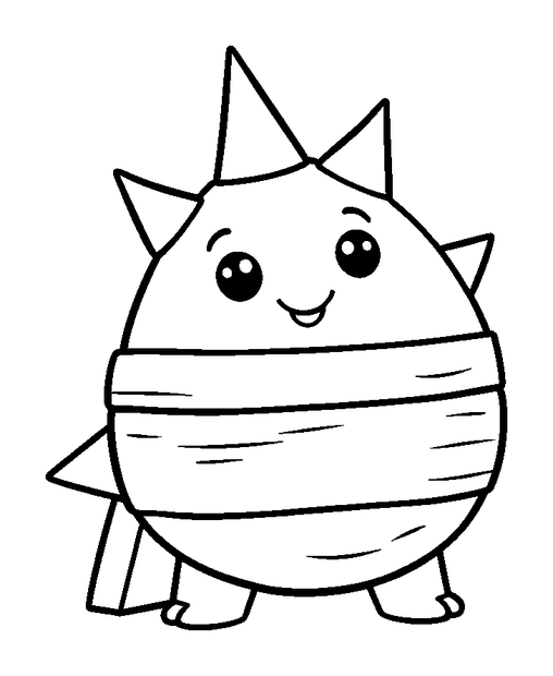 Obstacle Spikes Soft colouring page — free printable for kids