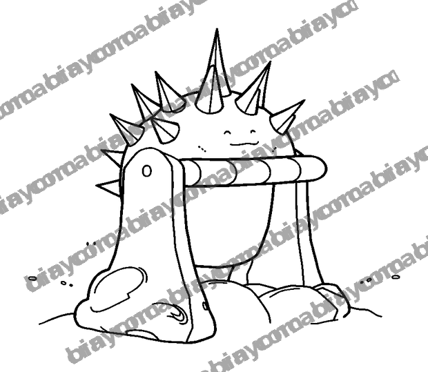 Obstacle Spikes Soft colouring page — free printable for teens
