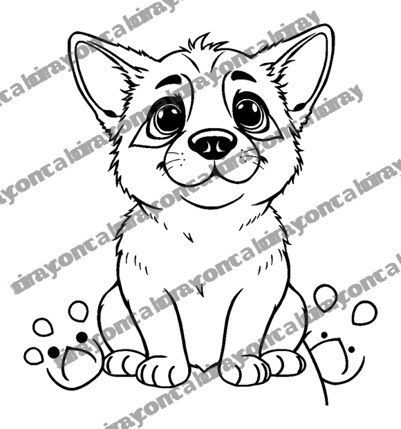 Pet Adoption Party colouring page — free printable for teens