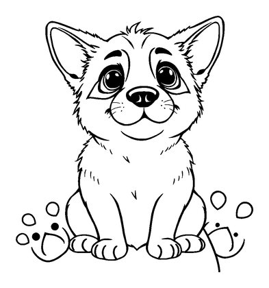 Pet Adoption Party Colouring Page (Teens, Standard)