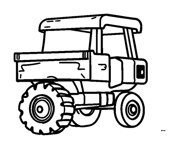 Pixel Mine Cart colouring page — free printable for toddlers