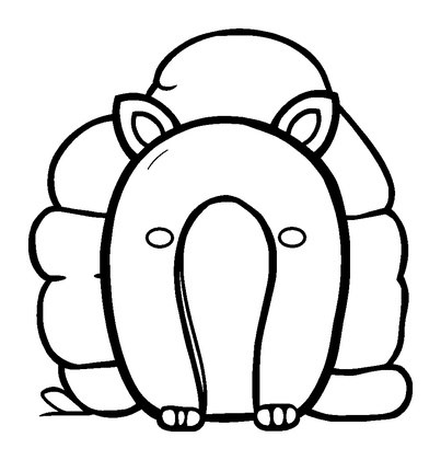 Pixel Portal Colouring Page (Kids, Standard)