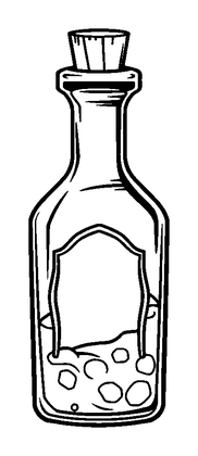Pixel Potion Bottle Colouring Page (Teens, Standard)