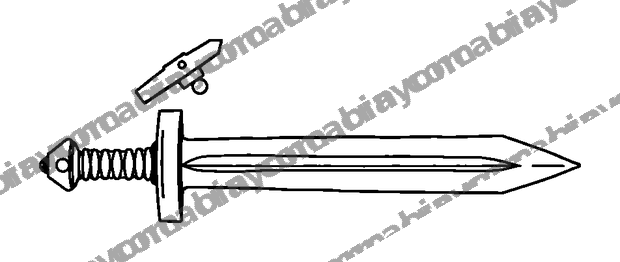 Pixel Sword colouring page — free printable for teens