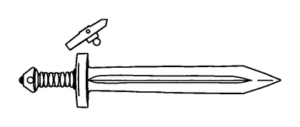 Pixel Sword Colouring Page (Teens, Standard)