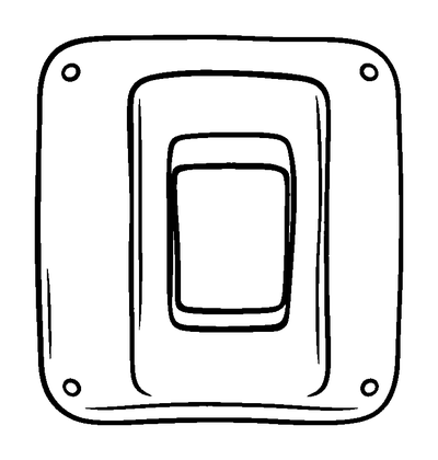 Power Switch Colouring Page (Kids, Standard)