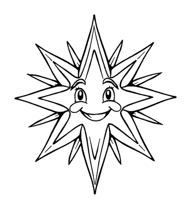 Power Up Star Glow Colouring Page (Teens, Standard)