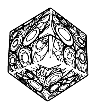 Puzzle Cube Colouring Page (Teens, Standard)