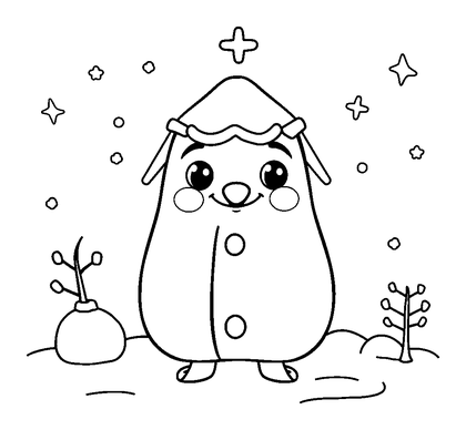 Advent Calendar Colouring Page (Toddler, Bold & Easy)