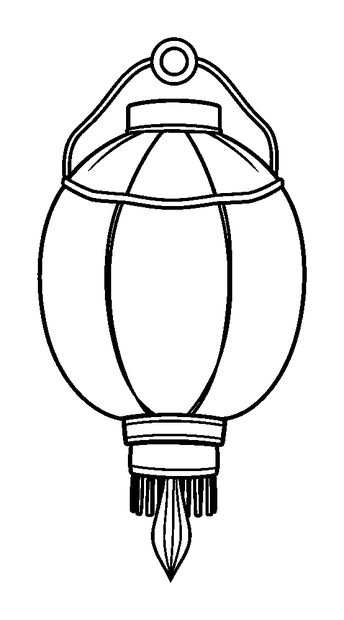 Autumn Lantern colouring page — free printable for toddlers