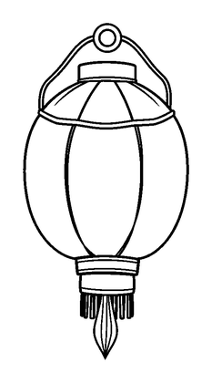 Autumn Lantern Colouring Page (Toddler, Bold & Easy)