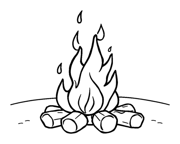 Bonfire Night Display colouring page — free printable for kids
