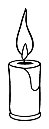 Candle Colouring Page (Kids, Bold & Easy)