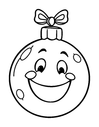 Christmas Bauble Colouring Page (Kids, Bold & Easy)