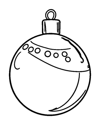 Christmas Bauble Colouring Page (Kids, Standard)