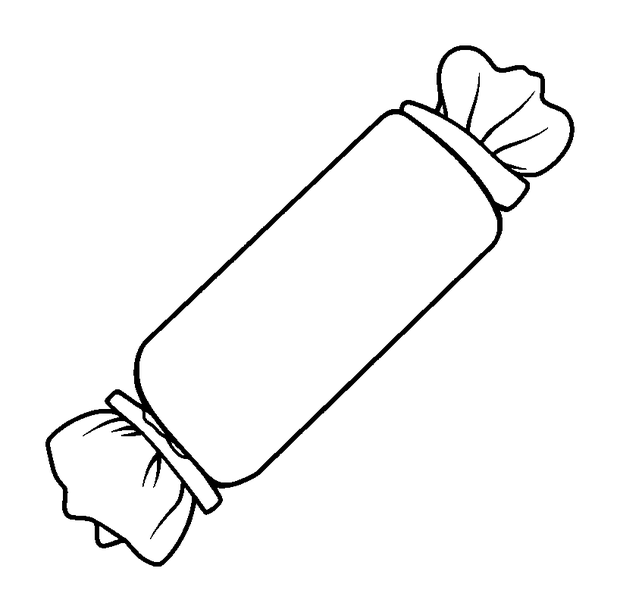 Christmas Cracker colouring page — free printable for toddlers