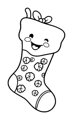 Christmas Stocking Colouring Page (Kids, Standard)