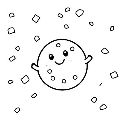 Confetti Colouring Page (Kids, Standard)