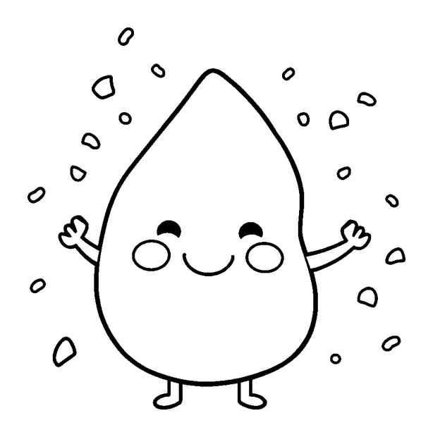 Confetti colouring page — free printable for toddlers