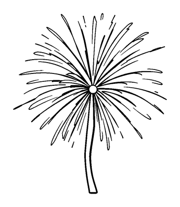 Fireworks Colouring Page (Kids, Standard)